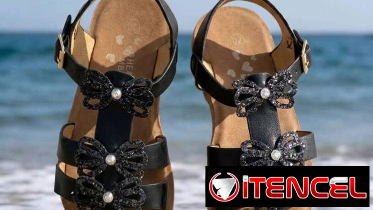 8500cup Sandalias para niña #:26 las negras y #30 32 las Beige — foto 1