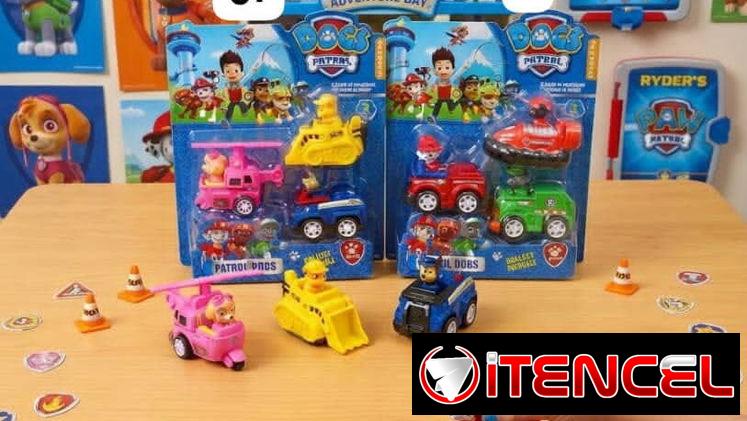 Set de carritos paw patrol