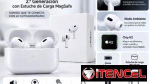 ⚡️ AirPods Pro 2 ⚡️ 😲ALTA CALIDAD DE AUDIO😲 🍏Cancelacion de Ruido 🍏 Color: Blancos 🍏 Entrada: Tipo C 🍏 Hasta 6 ho