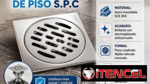💧REJILLA💧DE PISO SPC ACERO INOX. MENSAJERÍA CON FACTURA Y GARANTÍA. 📲 54833699