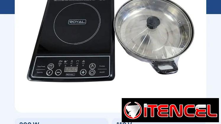 Cocina inducción sencilla más cazuela ROYAL. Equipos con garantía a estrenar por usted