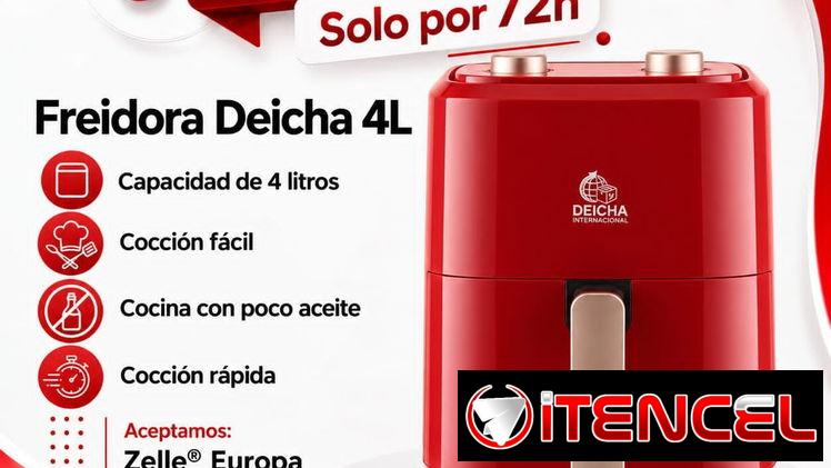 🍟 *Freidora de Deicha  4 L* 🍟    💰 *Precio:* 65 USD   🚚 Mensajería adicional ✅ *Nueva en caja* 🌟 *2 meses de ga