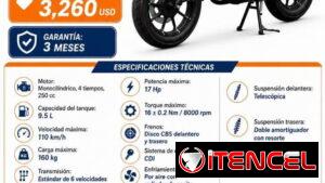 🏍️ MOTOR KRATHOS 250 CC