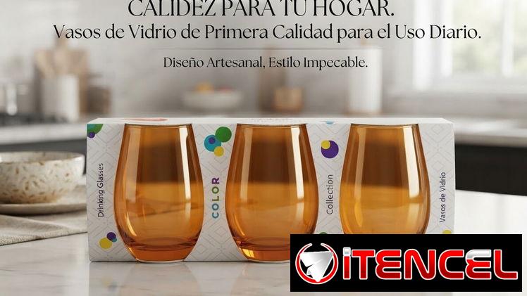 Set 4 Vasos de Vidrio Colección Color — foto 1