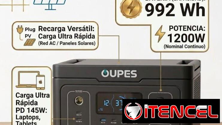 Estación de Energía Oupes Exodus 1200 nueva con garantía y mensajería !