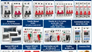✅Material Eléctrico Disponible , Cable , Breaker, SPD,Transfer,Controlador de Línea,Conectores,Brequeras,Portafusibles,