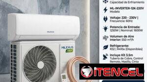 Split INVERTER Milexus 1Ton 220V | $400 USD Con Envío Gratis| Kit Cobre 3.5m | Factura y Garantía | Ahorro Energético