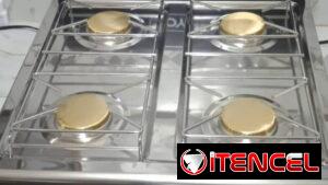 cocina de meseta roya de 4 hornillas