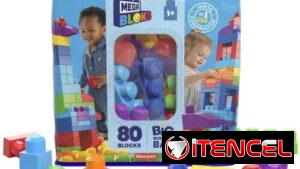 Mattel Fisher-Price MEGA Bloks Big Building Bag 80 Pcs