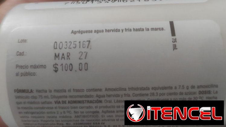 Amoxicilina en suspensión de 500mg para preparar 120ml Vence marzo 2027 — foto 2