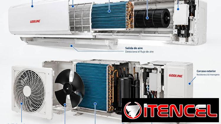 Split de 1 tonelada marca Godline 220v nuevo