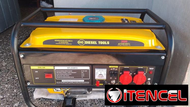 Planta Diesel Tools 3500w, coge 110v y 220v ya tiene hecha instalación a gas.. Transporte Incluido🚈