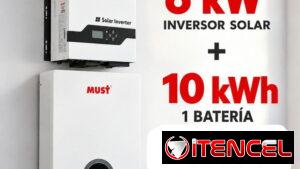Kit solar must de 6kw con 10kw