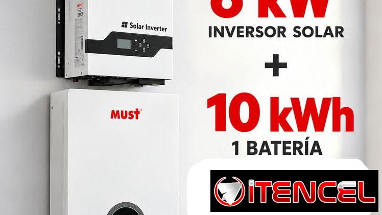 Kit solar must de 6kw con 10kw