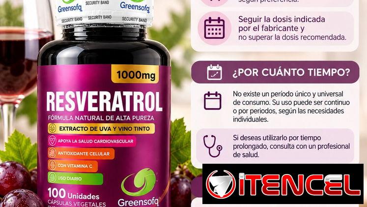 Resveratrol Suplemento Natural Salud Cardiovascular Sistema inmunologico Envejecimiento saludable Antioxidante Cerebral — foto 3