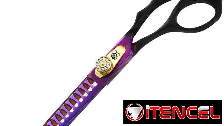 Purple Dragon Tijeras Profesional  para Perros Entresacar / Grooming/ Peluquería — foto 1