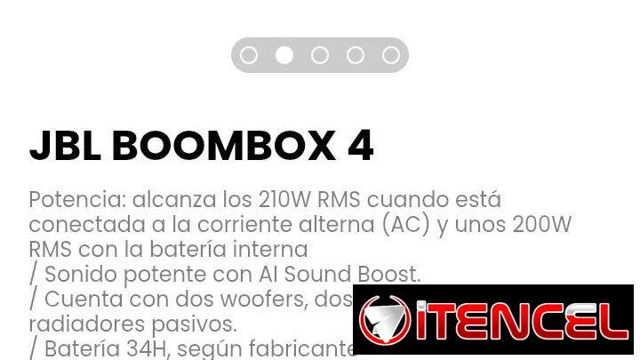 JBL BOOMBOX 4. Sonido potente con AI Sound Boost. — foto 2