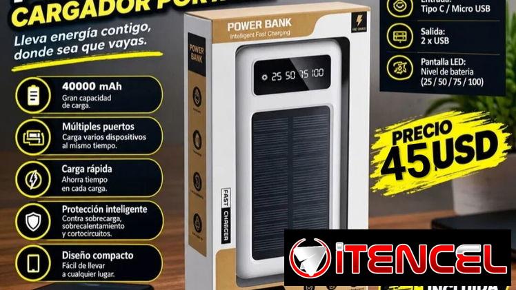 POWERBANK O CARGADOR PORTÁTIL DE 40000MAH