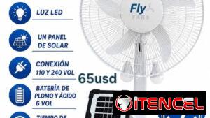 Ventilador de mesa con panel  y 2 bombillos