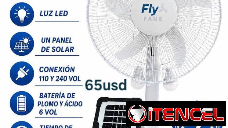 Ventilador de mesa con panel  y 2 bombillos