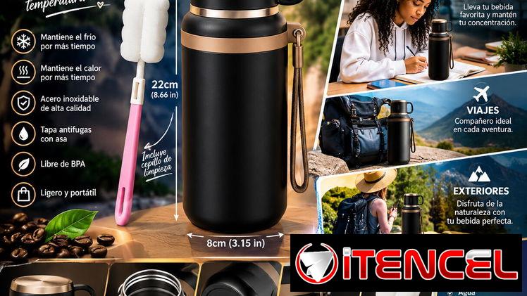 🥤 TERMO DE ACERO INOXIDABLE 600 ML