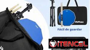 Pad de práctica de percusión de 12 pulgadas con accesorios