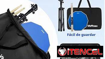 Pad de práctica de percusión de 12 pulgadas con accesorios — foto 1