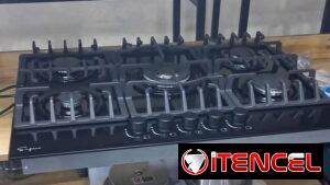 Cocina de gas empotrable de 5 quemadores con encendido por magneto en 200 usd