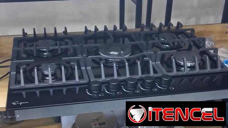 Cocina de gas empotrable de 5 quemadores con encendido por magneto en 200 usd