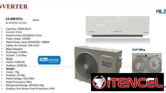 SPLIT MILEXUS 1T INVERTER — foto 2