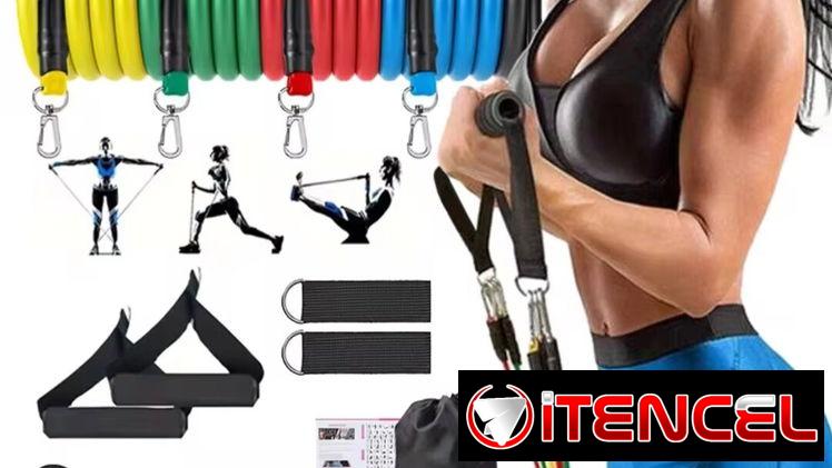 Kit de ligas de resistencia para hacer ejercicios