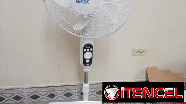 Ventilador Recargable de pedestal 16’/ Ventilador recargable con panel Solar/ Solar Fan/