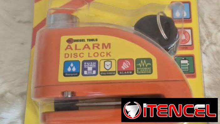 Candado de disco con alarma para moto Diesel Tools