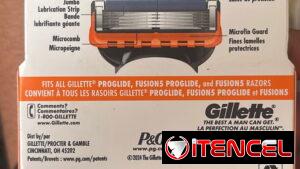 Caja de respuestos de cuchilla de afeitar gillette fusion y proglide 17$