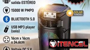 BOCINA BLUETOOTH SOLAR MCM 4" x2 ESTÉREO