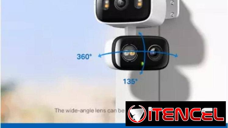 Camara seguridad doble lente