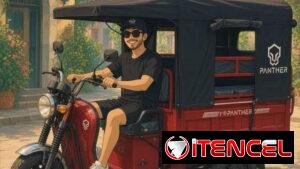 Triciclo disponible para taxi y carga