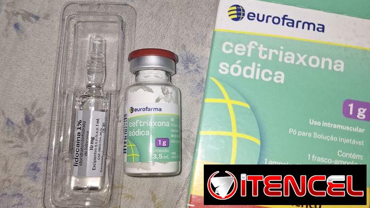 Rosefin 1g(ceftriaxona) con lidocaina 1%