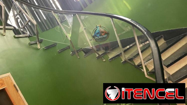 Montaje de acrílico al Aire o Fijo Imitacion cristal. Ventanas , puertas , parabrisas, Ventanillas escaleras aluminio — foto 2