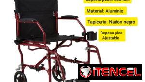 Se vende silla de rueda , soporta un peso de 300 lb , es nueva , está en su caja original