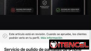 Pulido de pantalla de Iphone