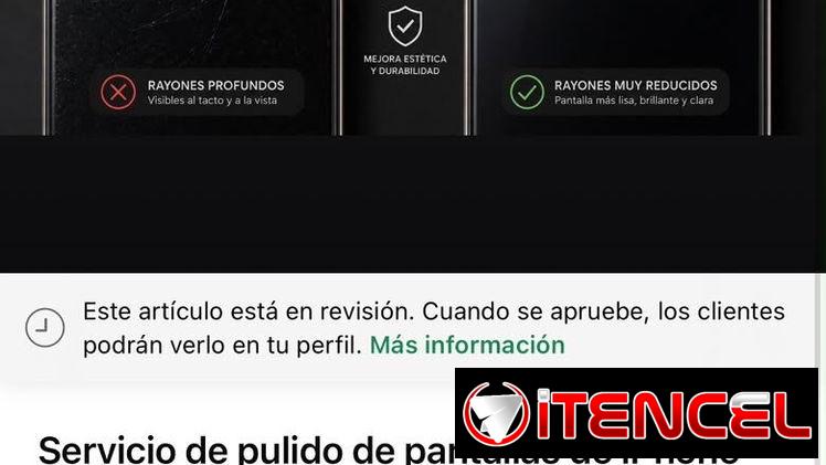 Pulido de pantalla de Iphone