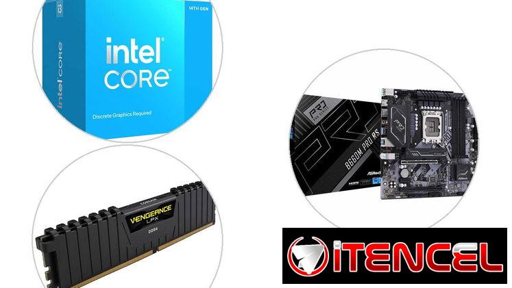 SELLADO 📢 KIT Gamer > Intel Core i3-14100F + ASRock B660M Pro RS + Corsair Vengeance LPX 8GB 3000 C15