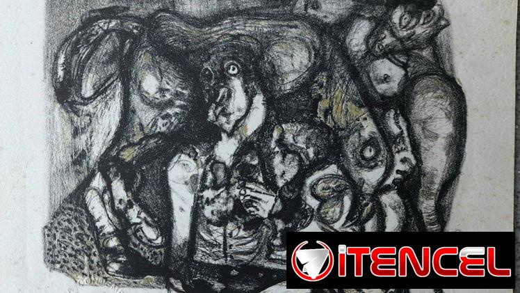 Litografía de Nelson Dominguez