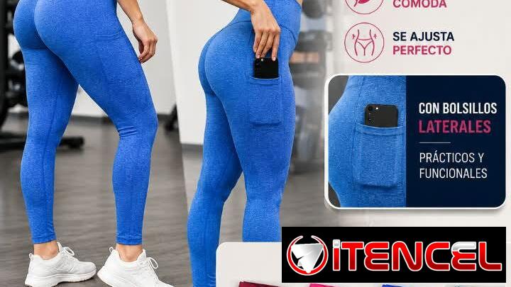 Licra larga levanta gluteos con bolsillo