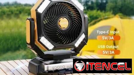 Ventilador recargable de 4000mAh 120h por carga