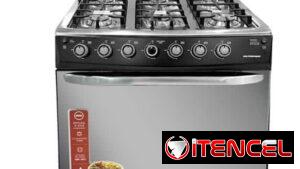 COCINA DE GAS PREMIER CON HORNO 6 QUEMADORES DE GAS + HORNO DE GAS