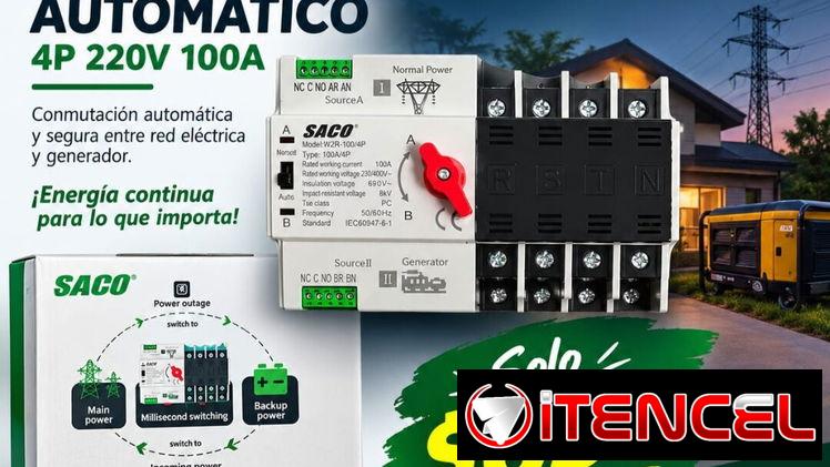 Tranfer Saco 4 polo 220 100A