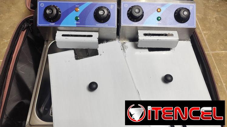 FREIDORA DOBLE INDUSTRIAL 220V // NUEVA !!