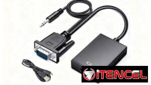 Convertidor VGA a HDMI con Audio - De PC Vieja a TV Moderno - Full HD